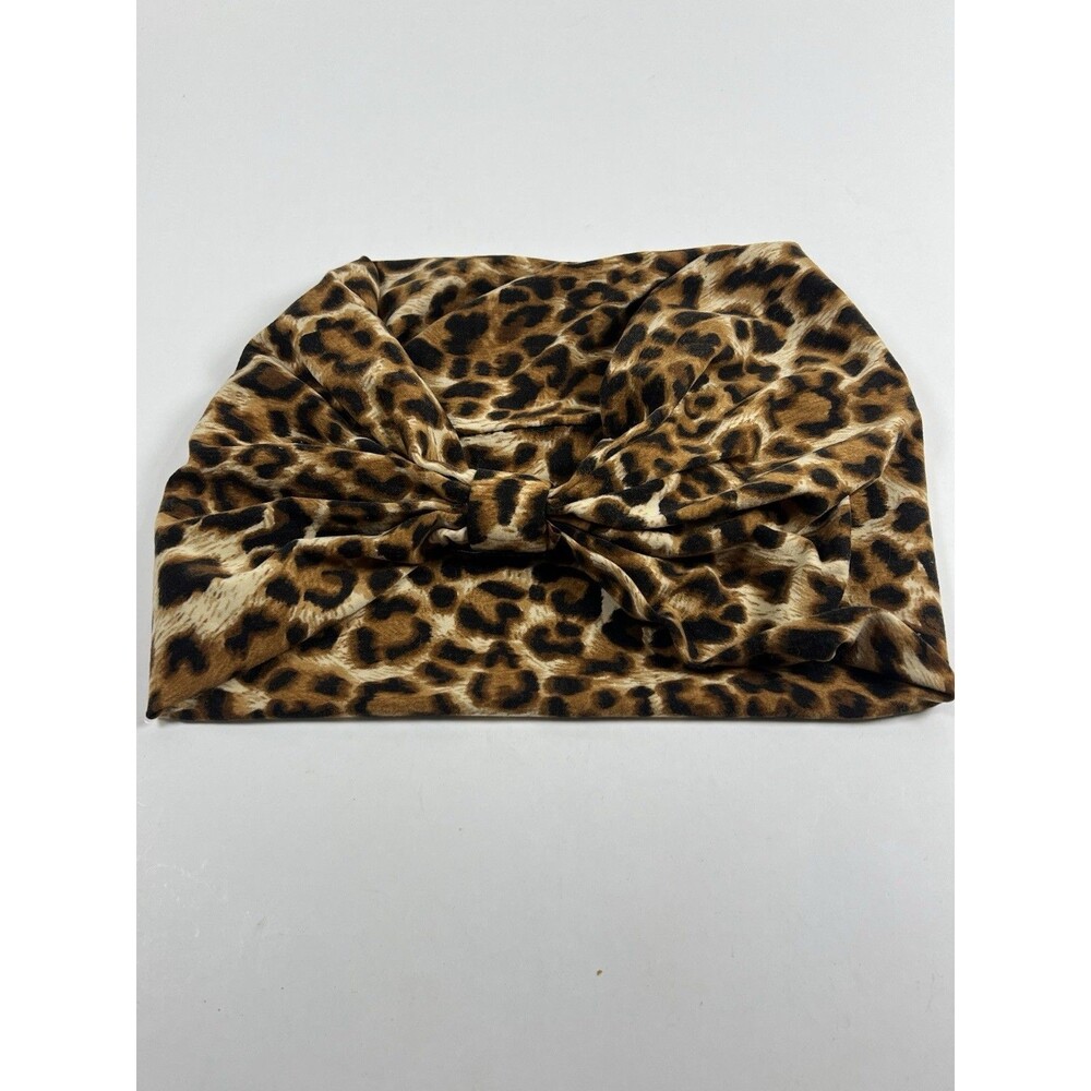 Leopard Head Wrap Soft Stretch Turban Lightweight Comfortable Trendy Boho